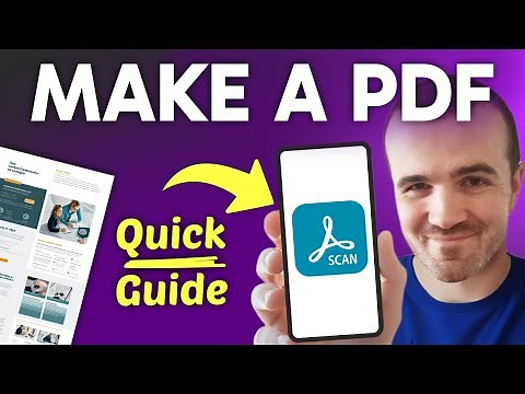 How to MAKE a PDF in Adobe Scan (Step by Step) 2025