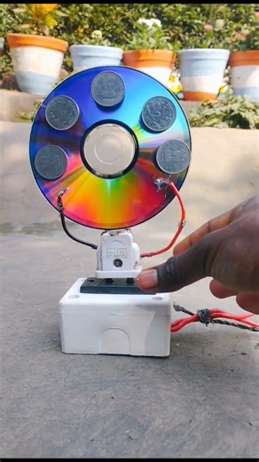 eletric😲😲😲 experiment with disc#shortvideo