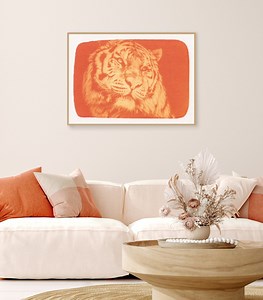 Tiger Anthotype Digital Download Alternative Photography Unique Art Print Original Home Decor Printable Wall Art Turmeric Natural Pigment - Etsy UK