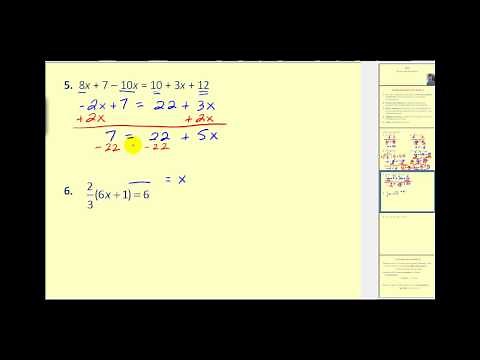 Solving Multiple Step Equations