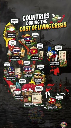 💸 Countries During The Cost Of Living Crisis 😭