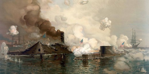 This Day in History: Battle of Hampton Roads fought on water during Civil War