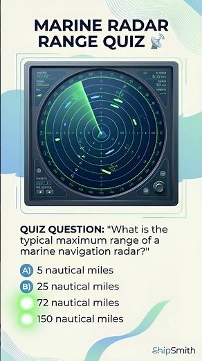 📡 MARINE RADAR RANGE QUIZ - Test Your Navigation Technology Knowledge! 🚢#maritimelife #ship