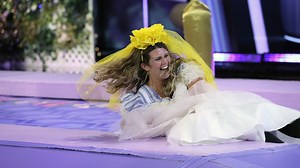 This game takes the (wedding) cake! 🍰 Don't miss Ellen's Game of Games TOMORROW 8/7c on NBC. | Ellen's Game of Games