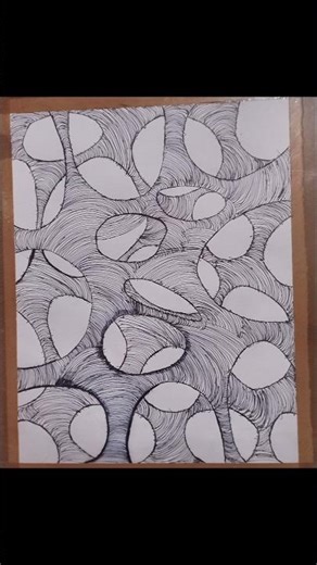 How to Draw Abstract Flowing Lines | Relaxing Art Therapy#NeurographicArt #AbstractDrawing