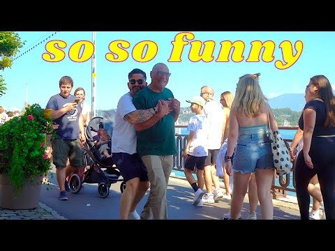 SCARING PEOPLE IN GENEVA (BEACH SIDE) BUSHMAN PRANK