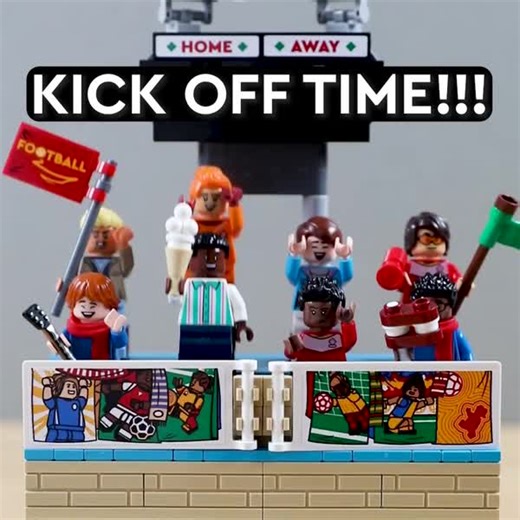 51K views · 477 reactions | Kick off time, here we go. We’re cheering along! ⚽️  #PlayUnstoppable #LEGO #Football | LEGO | Facebook