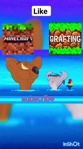 Minecraft vs crafting and buding 🔥🔥