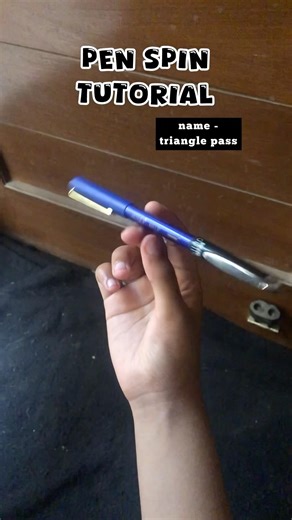 Pen spin tutorial name - triangle pass #art #penspinning #penspinningtutorial