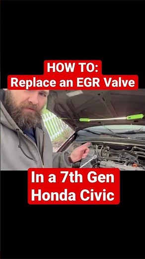 DIY EGR valve clean or replace on 2001-2005 Honda Civic #diy #mechanic #carrepair #hondacivic #egr