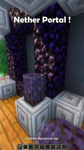 Minecraft Nether Portal Tutorial 🤓 #minecraft #shorts