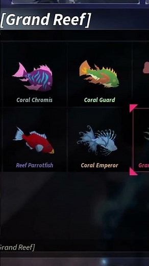 Grand Reef 100% Complete Bestiary - Roblox Fisch