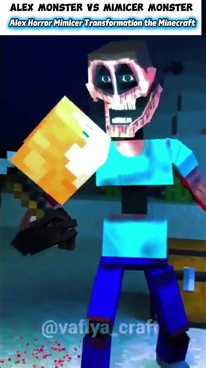 Alex Monster vs Mimicer Monster Horror Minecraft animation Edit