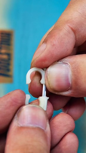 Plastic Cable Staple Tricks #cablestaple #wire #cable #cableclips #cord #organization #organizer #cordorganization | Rewind Icons