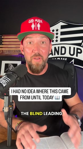 Gerard White | Stand Up Now | This jumped off the page to me - I had to share ➡️📖 . “The blind leading the blind”… I never knew that came from Jesus✝️ -Makes you wonder... | Instagram