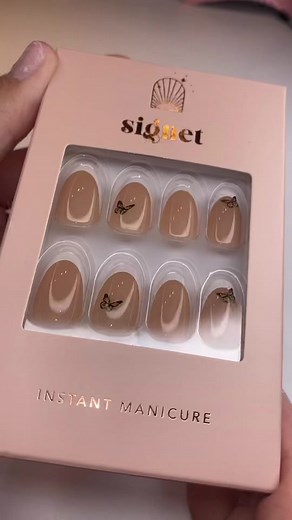 Signet Coffin Shape Press On Nails Review