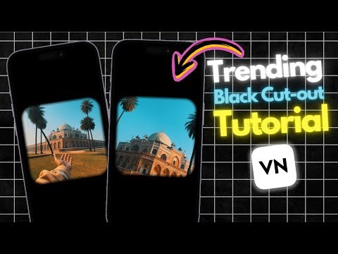 HOW TO DO THIS TRENDING BLACK CUT-OUT EFFECT IN VN | TUTORIAL