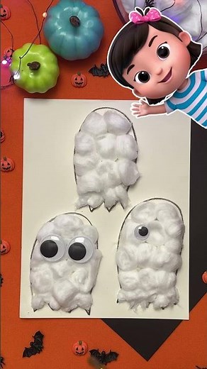 Drawing Silly Halloween Ghosts 👻 Scary DIY Arts & Craft ✏️ #nurseryrhymes #kidsongs #shorts