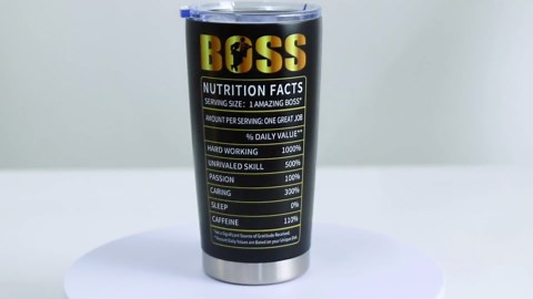 Boss Day Gifts for Him - Men's Cool Gifts, National Boss Day & Birthday Tumblers 20oz