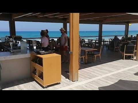 Cactus Beach, Crete, Stalída, Greece (HD).