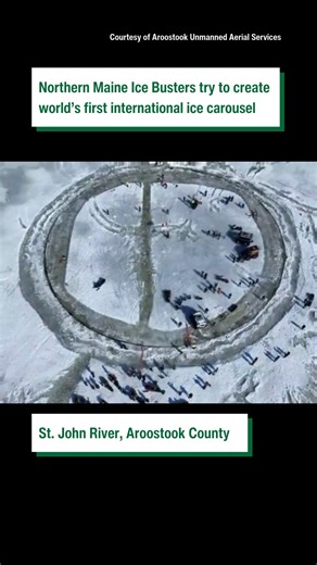 This northern Maine ice carousel may have shattered five world records! #maine #ice #winter #aroostookcounty | The Bangor Daily News