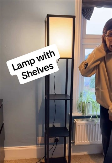 Easy Setup for Your New Lamp with Shelves