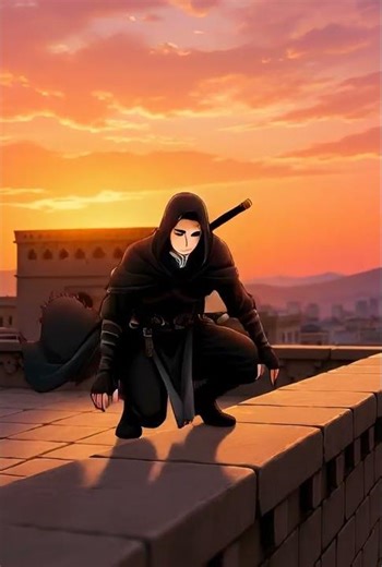 Anime Ninja Sunset #shorts #anime #viral #animeedit #animecouple #lovestory #nightvibes #animegirl