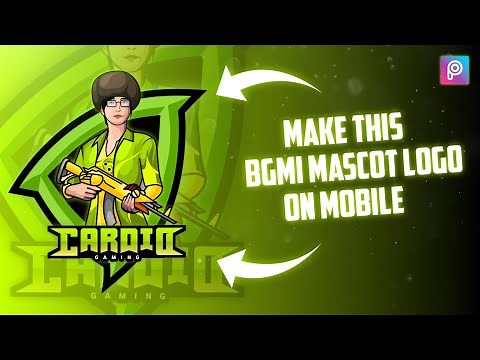 How to Make BGMI Gaming Mascot Logo in Picsart & Pixellab || Gaming Mascot Logo Tutorial 2023