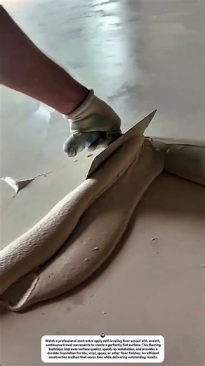 Amazing Self-Leveling Floor Screeding Technique | Fast & Perfect Floor Finishing