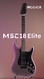 MSC18 Elite – MOOER’s Elite Strat-Style Guitar The flagship of the MSC 1 Pro series, the MSC18 Pro features a dark aurora poplar body, roasted maple neck, tech ebony fingerboard, and 5-way pickups for versatile tones. Premium black hardware, MVT-1 tremolo, bone nut, and nickel-silver frets deliver top-level playability and style. | MOOER