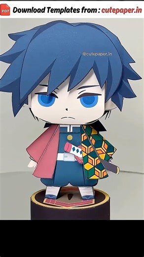 Giyu Tomioka - Demon slayer inspired mini action figure | #demonslayer #giyuutomioka