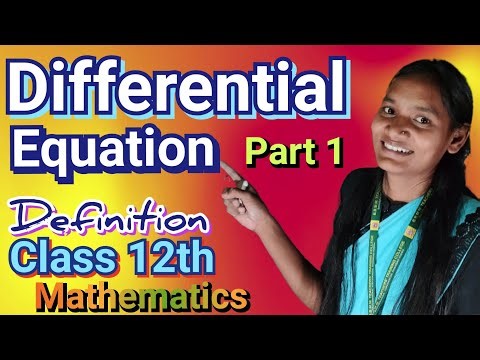 Differential Equations class 12 | class 12 Mathematics Chapter 9 |
