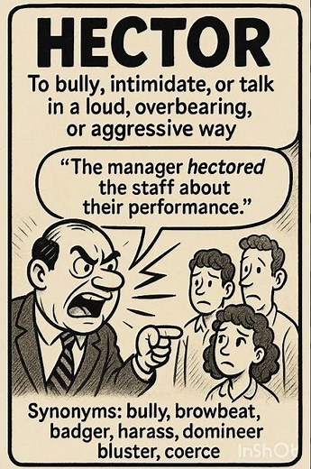 What does 'hector' mean? | Find it Out