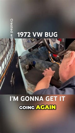 I'm gonna get my 1972 VW BUG started before the first car show #vwbeetle #carshow #automobile
