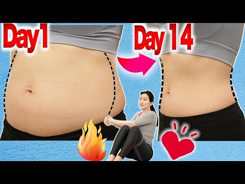 Get a Flat Stomach in 14 days! Beginner Sitting Yoga and Magic Shiatsu Massage