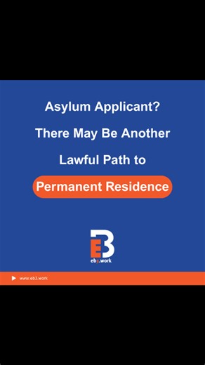 Asylum applicant? There may be another lawful path to permanent residence. The EB-3 visa is an employer-sponsored green card process that can run alongside other lawful immigration pathways if eligibility requirements are met. It includes labor certification, an I-140 immigrant petition, and either adjustment of status or consular processing. Understanding the structure helps set realistic expectations. #EB3Visa #AsylumApplicant #ImmigrationProcess #GreenCard