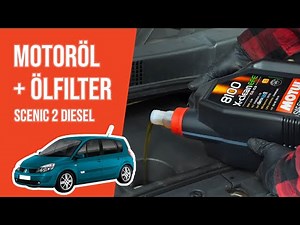 Wie Scenic 2 1.9 dCi Motoröl und Ölfilter wechseln 🛢