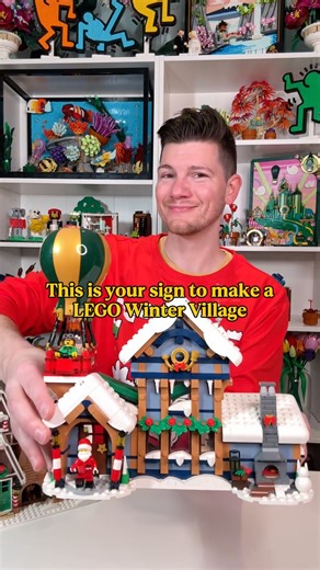 Let’s build a LEGO Winter Village scene 🎅🏻🎄 #lego #christmas