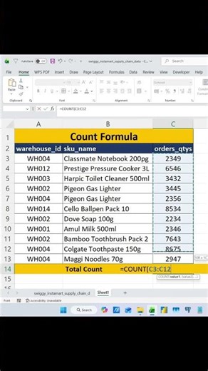 🔥 Find Count in Excel Instantly! 🚀 | Advanced Excel Tips & Tricks #excel #dataanalytics #exceltricks