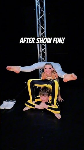 Contortion Fun Challenge with @bendy_luckyluke 🥨 #shorts