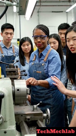 Future of machining is here 🔧💻CNC Lathe = precision + automation 😳 #lathework