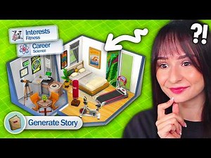 I used CAS STORY MODE to build a HOUSE in The Sims 4