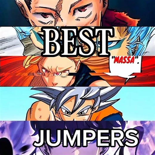 best jumper??🦘(who is best jumper anime edition)#anime #dragoball #jujutsukaisen #shorts