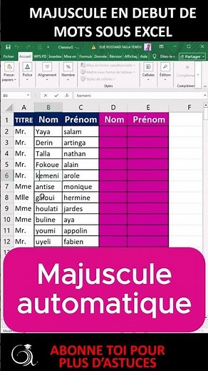 How do I automatically capitalize letters in Excel?