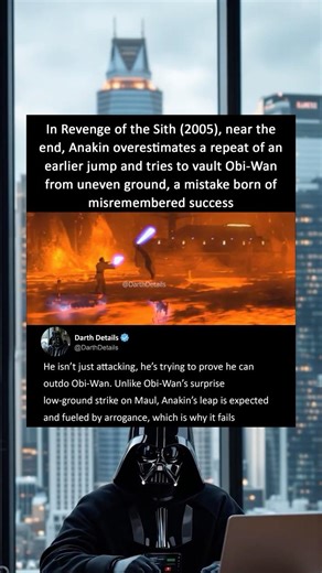 Why Anakin's Leap Over Obi-Wan Failed