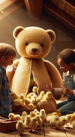 Giant Teddy Bear Explodes With Baby Chicks! 🐣✨