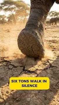 Six Tons Walk in Silence – The Elephant's Hidden Sensor #elephant #wildlife