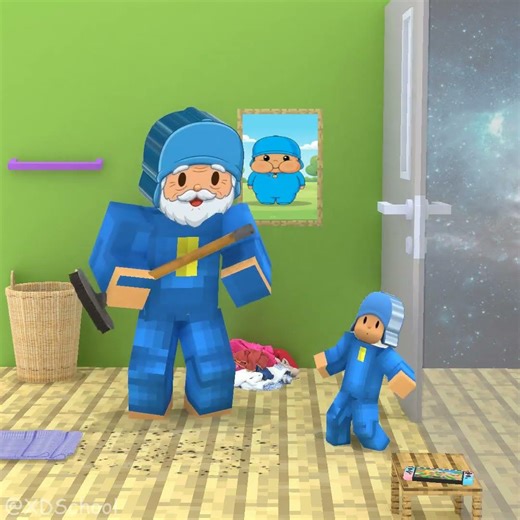 Help the boy Sprunki Pocoyo clean his room thoroughly! 😁😄