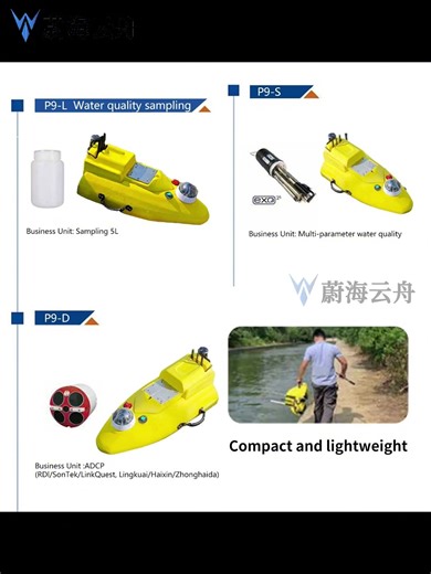 P9 Micro ADCP flow Measurement Unmanned Vessel: More efficient for inland river flow measurement