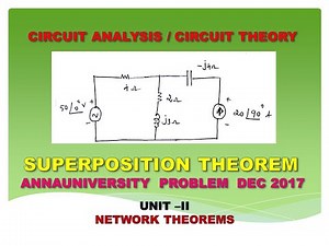 Superposition Theorem problem for AC circuit | Anna university Dec 2017 | Circuit analysis
